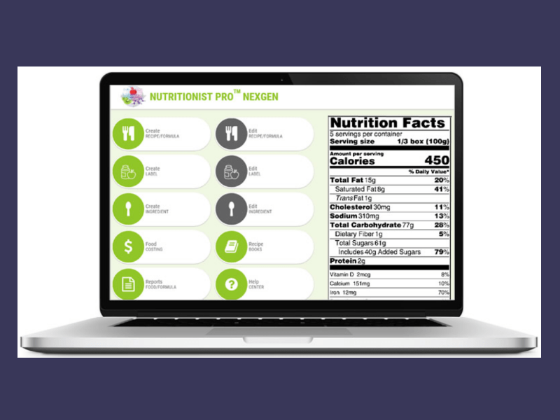 Design Nutrition Food Labels Easily with a Robust Online Application