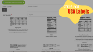 USA Food Labels
